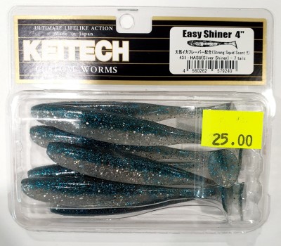 KEITECH EASY SHINER 4" (10cm) #431 HASU(SILVER SHINER) opak. -7szt.