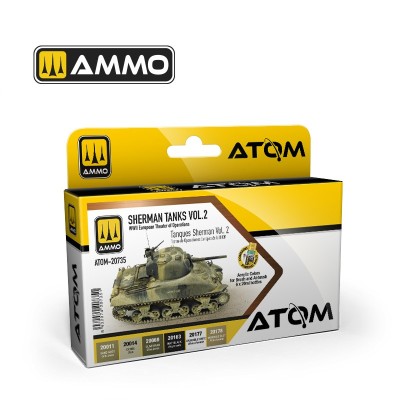 AMMO 20735 ATOM SET Sherman Tanks Vol. 2 [PAINT SET]