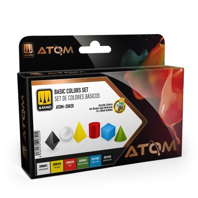 AMMO 20820 ATOM SET BASIC COLORS [PAINT SET]