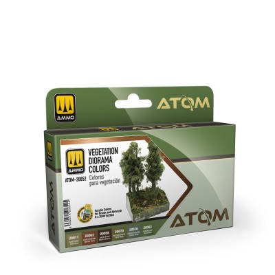 AMMO 20852 ATOM SET VEGETATION DIORAMA Colors [PAINT SET]