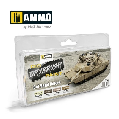 AMMO 7304 DRY BRUSH SET: SAND COLORS [PAINT SET]