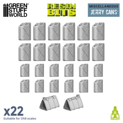 GSW 2362 3D printed - Jerry Cans (SET 22pcs) (Puszki, kanistry)