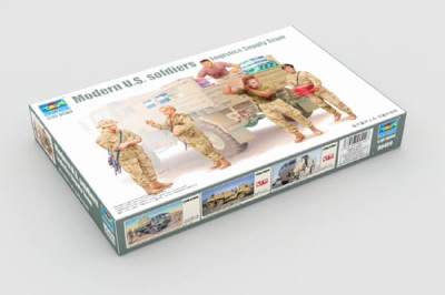 TRUMPETER 00429 1:35 Modern U.S. soldiers – Logistics Supply Team