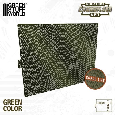 GSW 13463 Miniature Camouflage Nets Green 1:35 (siatka maskująca do modeli)