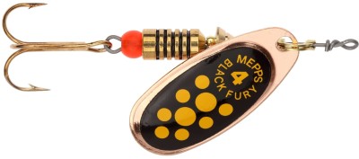 BŁYSTKA MEPPS BLACK FURY miedziany / żółte kropki nr4 (8g) 