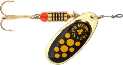 BŁYSTKA MEPPS BLACK FURY złoty / żółte kropki nr4 (8g)