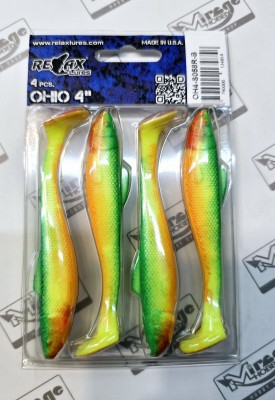 RELAX OHIO 4"(10cm) - kol. S058R (op. 4szt) [OH4-S058R-B]