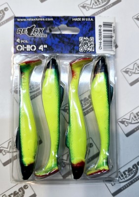 RELAX OHIO 4"(10cm) - kol. S059R (op. 4szt) [OH4-S059R-B]