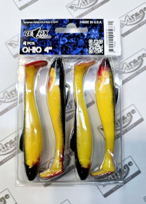 RELAX OHIO 4"(10cm) - kol. S061R (op. 4szt) [OH4-S061R-B]