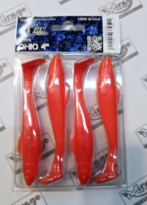 RELAX OHIO 4"(10cm) - kol. S071R (op. 4szt) [OH4-S071R-B]