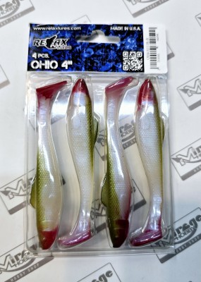 RELAX OHIO 4"(10cm) - kol. S111R (op. 4szt) [OH4-S111R-B]