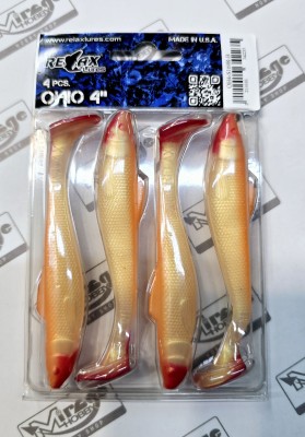 RELAX OHIO 4"(10cm) - kol. S169R (op. 4szt) [OH4-S169R-B]