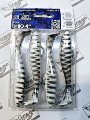RELAX OHIO 4"(10cm) - kol. TG001 (op. 4szt) [OH4-TG001-B]