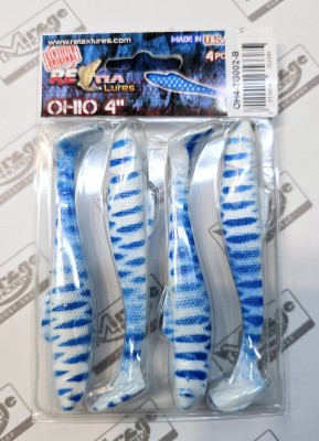 RELAX OHIO 4"(10cm) - kol. TG002 (op. 4szt) [OH4-TG002-B]