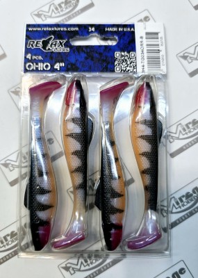 RELAX OHIO 4"(10cm) - kol. TG034ORR (op. 4szt) [OH4-TG034ORR-B]