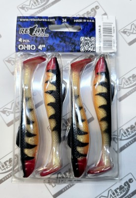 RELAX OHIO 4"(10cm) - kol. TG122ORR (op. 4szt) [OH4-TG122ORR-B]