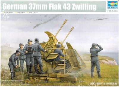 TRUMPETER 02347 1:35 German 37mm Flak 43 Zwilling