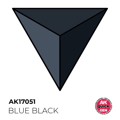 AK 17051 QUICK GEN: BLUE BLACK 18ml (Contrast Paint)