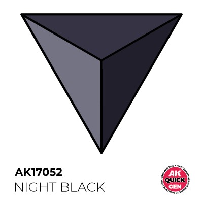 AK 17052 QUICK GEN: NIGHT BLACK 18ml (Contrast Paint)