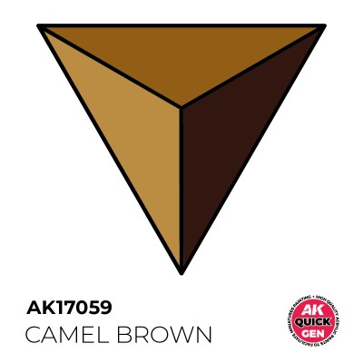 AK 17059 QUICK GEN: CAMEL BROWN 18ml (Contrast Paint)