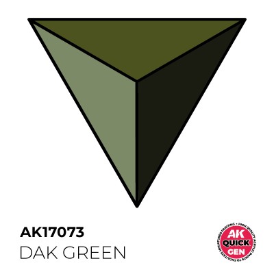 AK 17073 QUICK GEN: DAK GREEN 18ml (Contrast Paint)