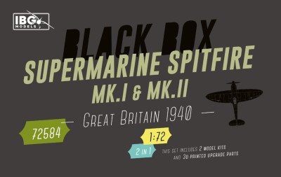 IBG 72584 1:72 Supermarine Spitfire Mk.I & Mk.II - Great Britain 1940 - Black Box Limited Edition