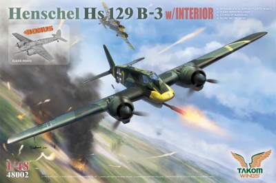 TAKOM 48002 1:48 Henschel Hs 129B-3 With Interior