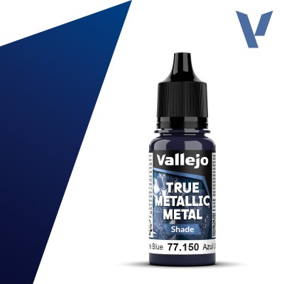 VALLEJO 77150 True Metallic Metal SHADE: Ultramarine Blue 18ml