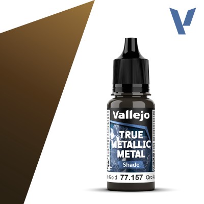 VALLEJO 77157 True Metallic Metal SHADE: Arcane Gold 18ml