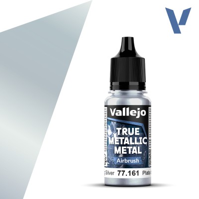 VALLEJO 77161 True Metallic Metal AIRBRUSH: Sterling Silver 18ml