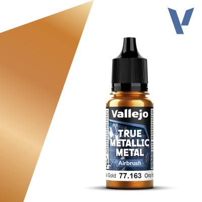 VALLEJO 77163 True Metallic Metal AIRBRUSH: Imperial Gold 18ml