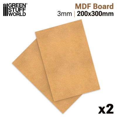 GSW 14384 MDF sheets 200x300mm [SET 2pcs]