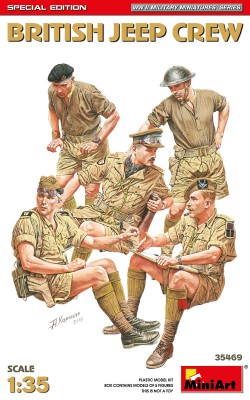 MINIART 35469 1:35 British Jeep Crew Special Edition (5 Figures)