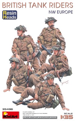 MINIART 35496 1:35 Brisith Tank Riders NW Europe (With Resin Heads)