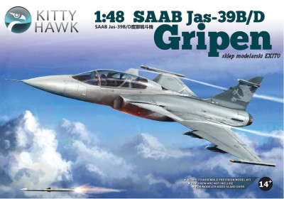 KITTYHAWK 80118 1:48 SAAB JAS-39B/D Gripen