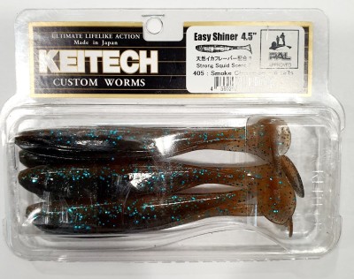 KEITECH EASY SHINER 4,5"(11,45cm) #405 Smoke Cinnamon opak.- 6szt.