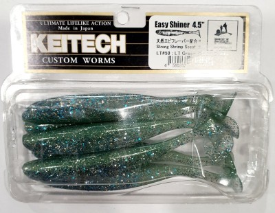 KEITECH EASY SHINER 4,5"(11,45cm) LT#50 Green Shad opak.- 6szt.