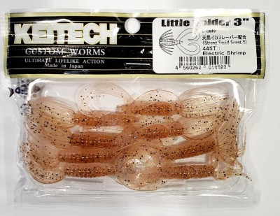 KEITECH LITTLE SPIDER 3"(7,5cm) #445 Electric Shrimp - op. 8szt