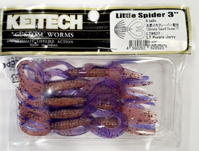 KEITECH LITTLE SPIDER 3"(7,5cm) LT#43 Purple Jerry - op. 8szt