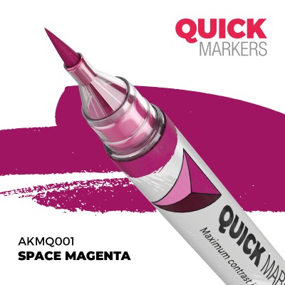 AK AKMQ001 QUICK MARKER: SPACE MAGENTA (Contrast Paint)
