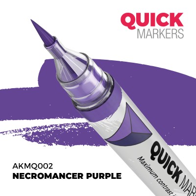 AK AKMQ002 QUICK MARKER: NECROMANCER PURPLE (Contrast Paint)