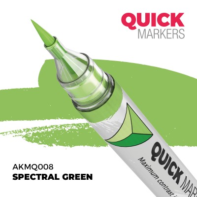 AK AKMQ008 QUICK MARKER: SPECTRAL GREEN (Contrast Paint)