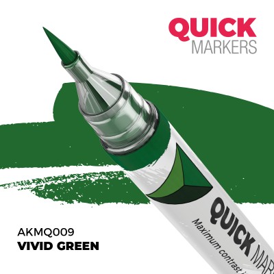AK AKMQ009 QUICK MARKER: VIVID GREEN (Contrast Paint)