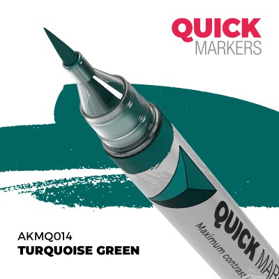 AK AKMQ014 QUICK MARKER: TURQUOISE GREEN (Contrast Paint)