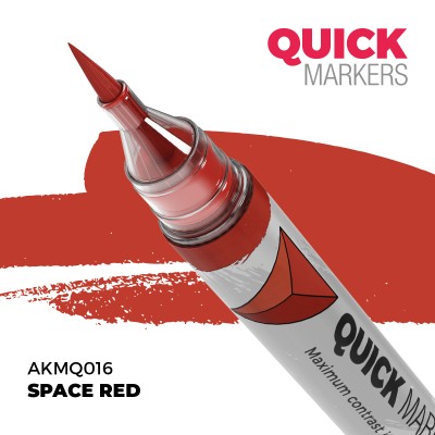 AK AKMQ016 QUICK MARKER: SPACE RED (Contrast Paint)
