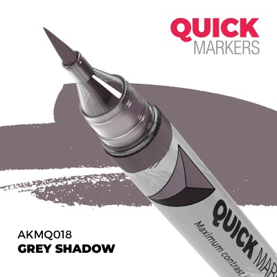 AK AKMQ018 QUICK MARKER: GREY SHADOW (Contrast Paint)