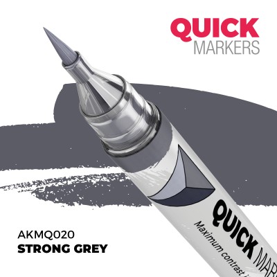 AK AKMQ020 QUICK MARKER: STRONG GREY (Contrast Paint)