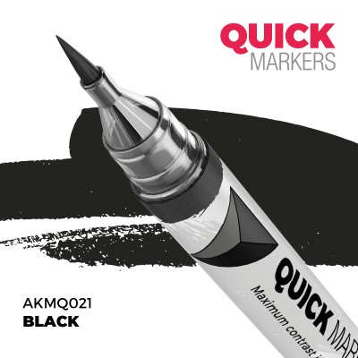 AK AKMQ021 QUICK MARKER: BLACK (Contrast Paint)