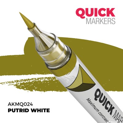 AK AKMQ024 QUICK MARKER: PUTRID WHITE (Contrast Paint)