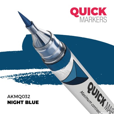 AK AKMQ032 QUICK MARKER: NIGHT BLUE (Contrast Paint)